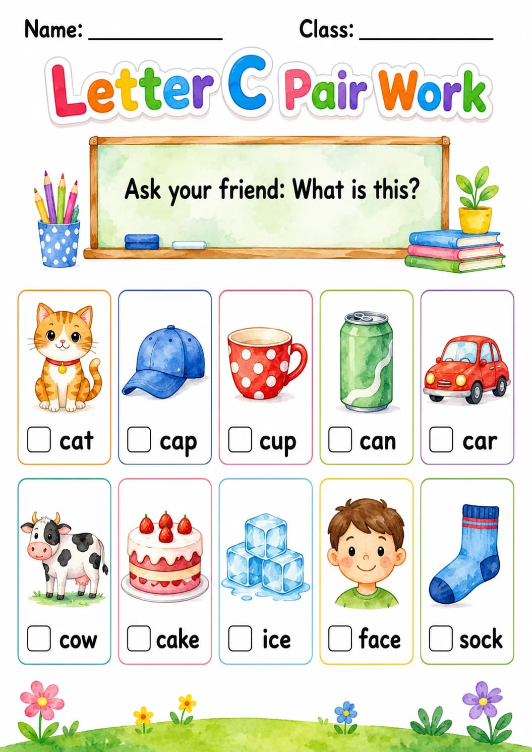 Letter C Phonics Worksheets Pack page 3 printable worksheet preview