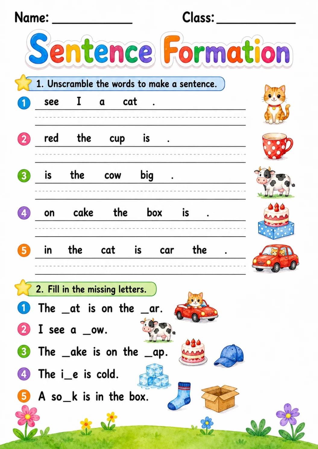 Letter C Phonics Worksheets Pack page 8 printable worksheet preview