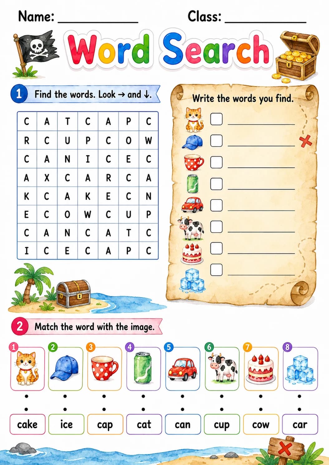 Letter C Phonics Worksheets Pack page 10 printable worksheet preview