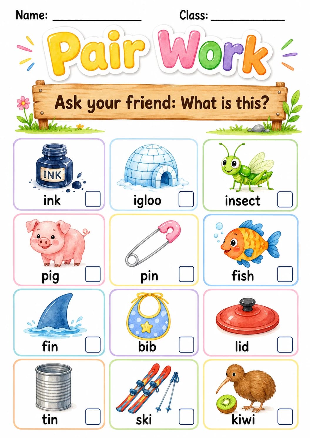 Letter I Phonics Worksheets Pack page 3 printable worksheet preview