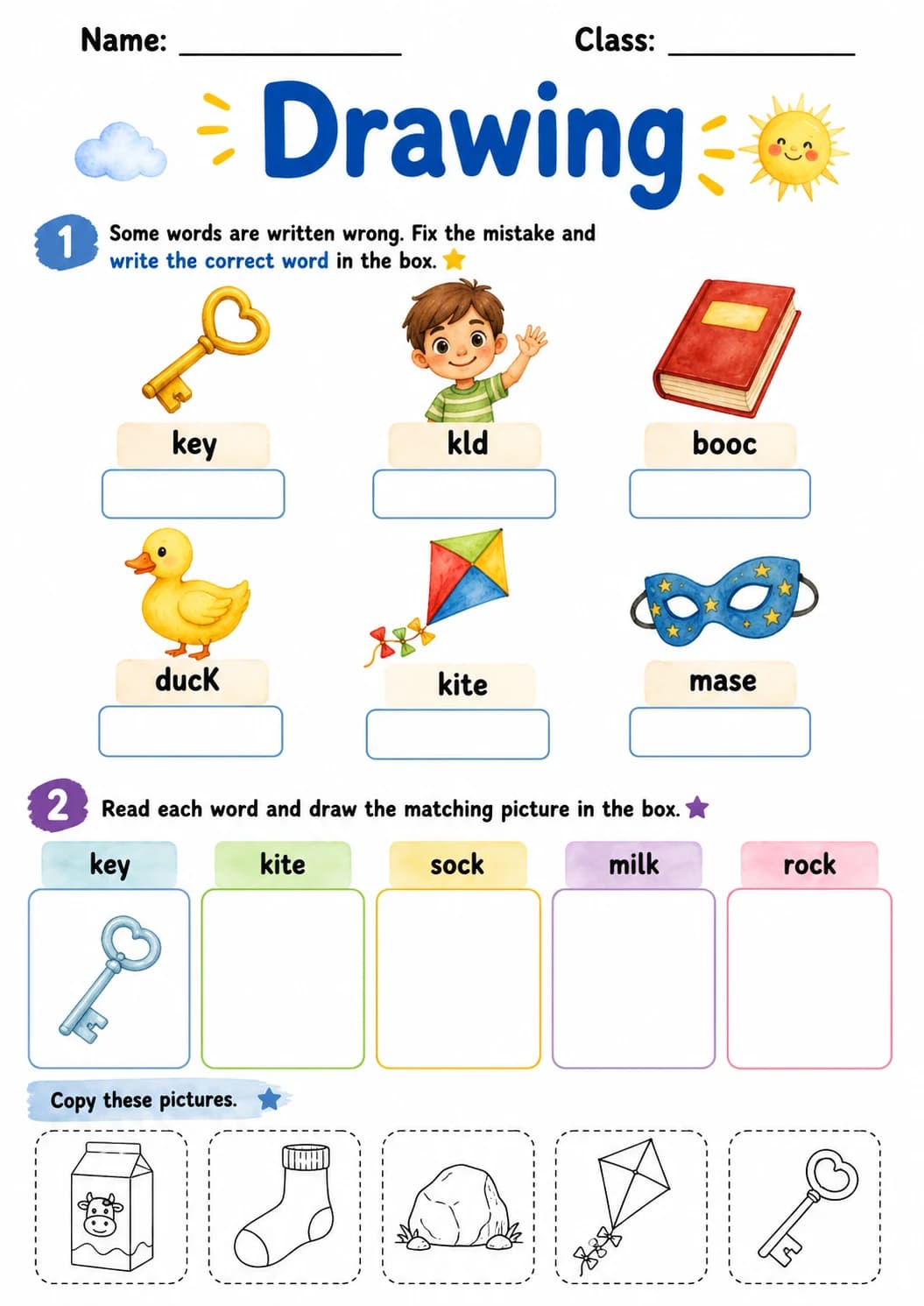 Letter K Phonics Worksheets Pack page 5 printable worksheet preview