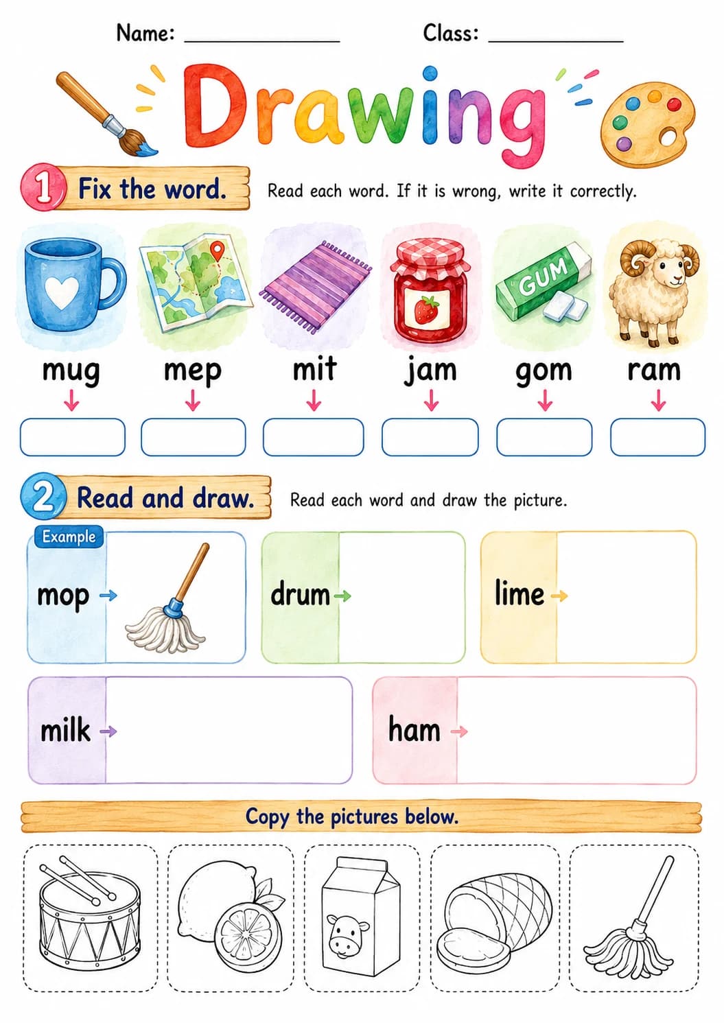 Letter M Phonics Worksheets Pack page 5 printable worksheet preview