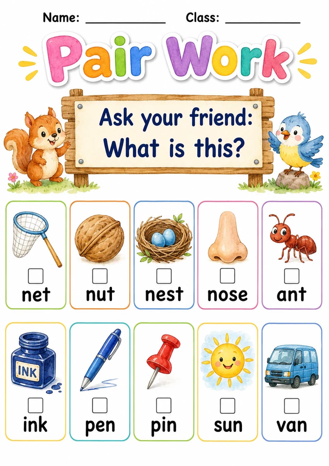 Letter N Phonics Worksheets Pack page 3 printable worksheet preview