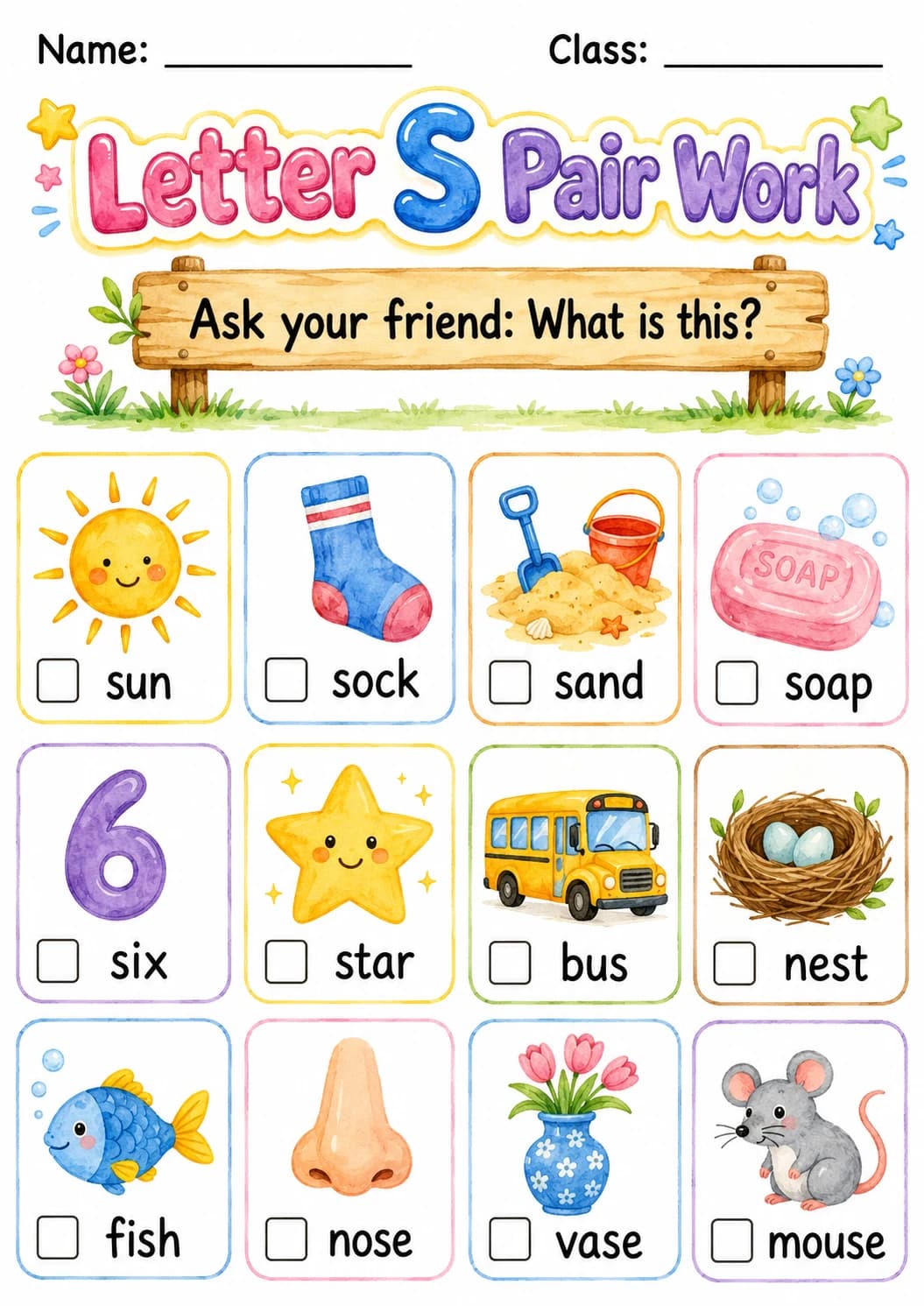 Letter S Phonics Worksheets Pack page 3 printable worksheet preview