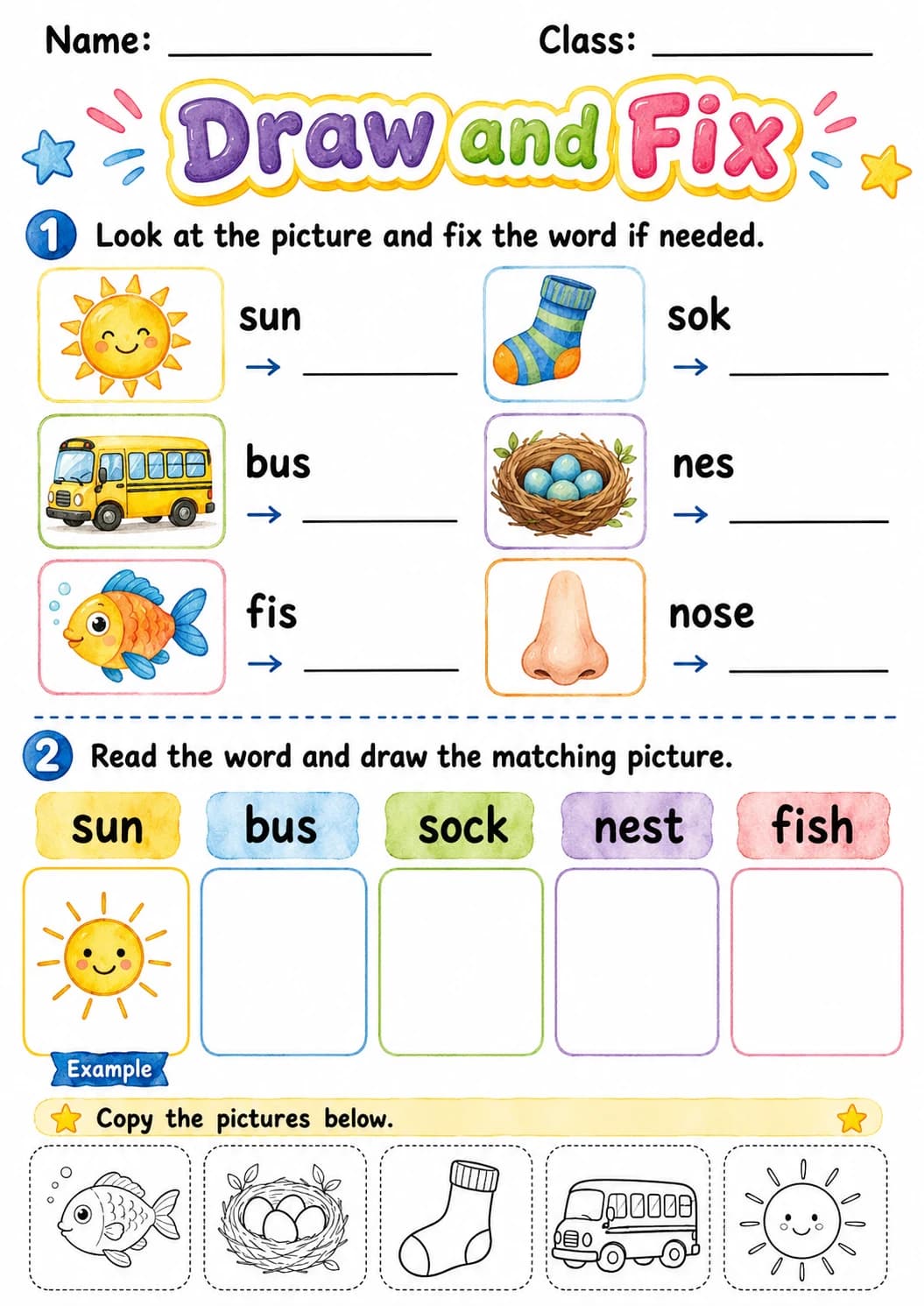 Letter S Phonics Worksheets Pack page 5 printable worksheet preview