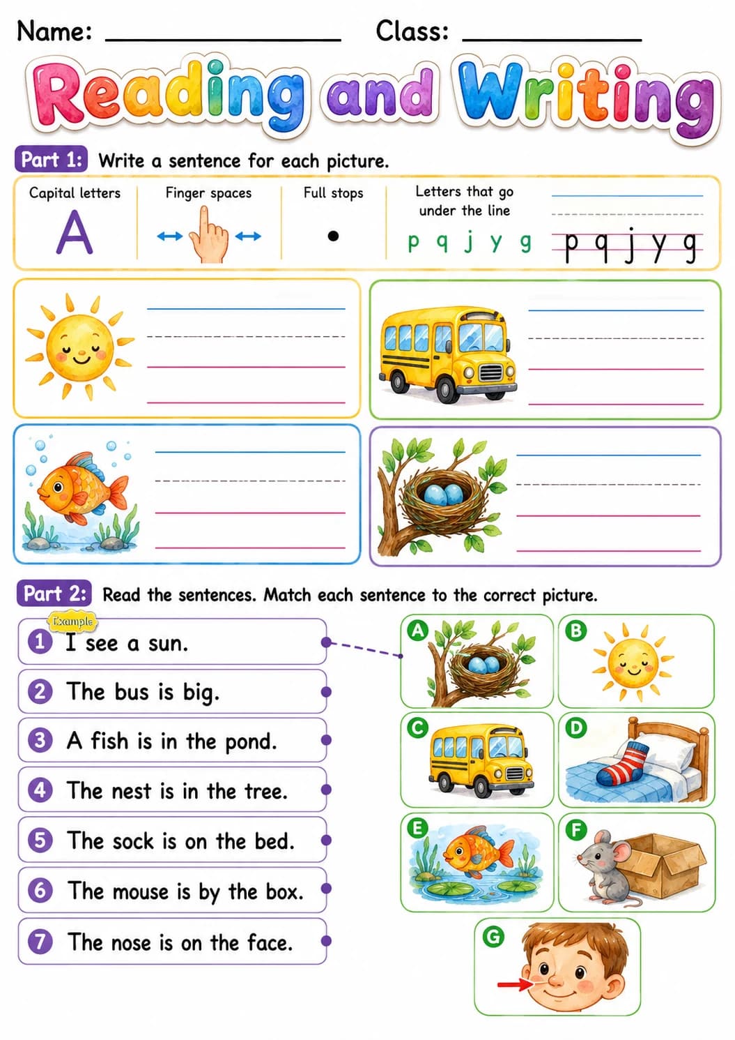 Letter S Phonics Worksheets Pack page 7 printable worksheet preview