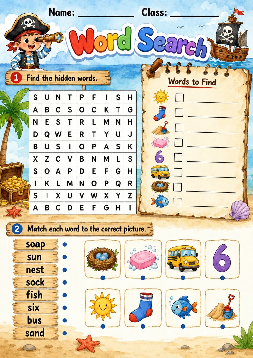 Letter S Phonics Worksheets Pack page 10 printable worksheet preview