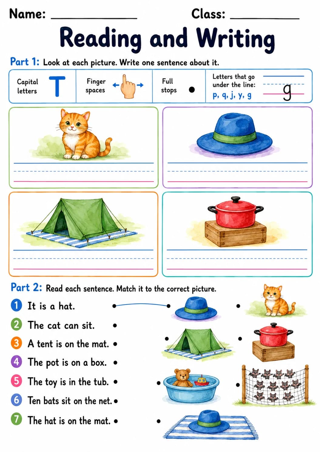 Letter T Phonics Worksheets Pack page 7 printable worksheet preview