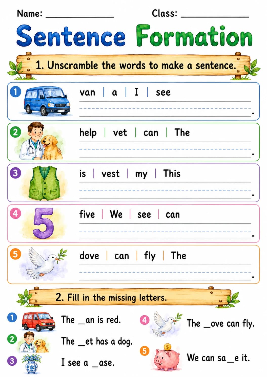 Letter V Phonics Worksheets Pack page 8 printable worksheet preview