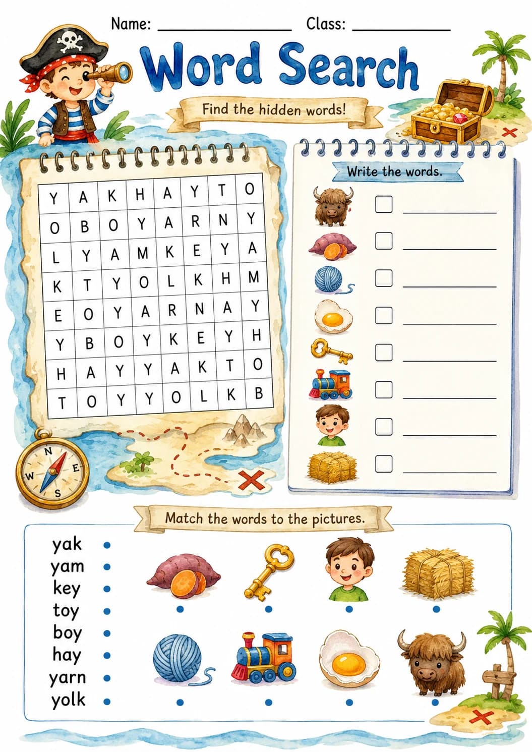 Letter Y Phonics Worksheets Pack page 10 printable worksheet preview