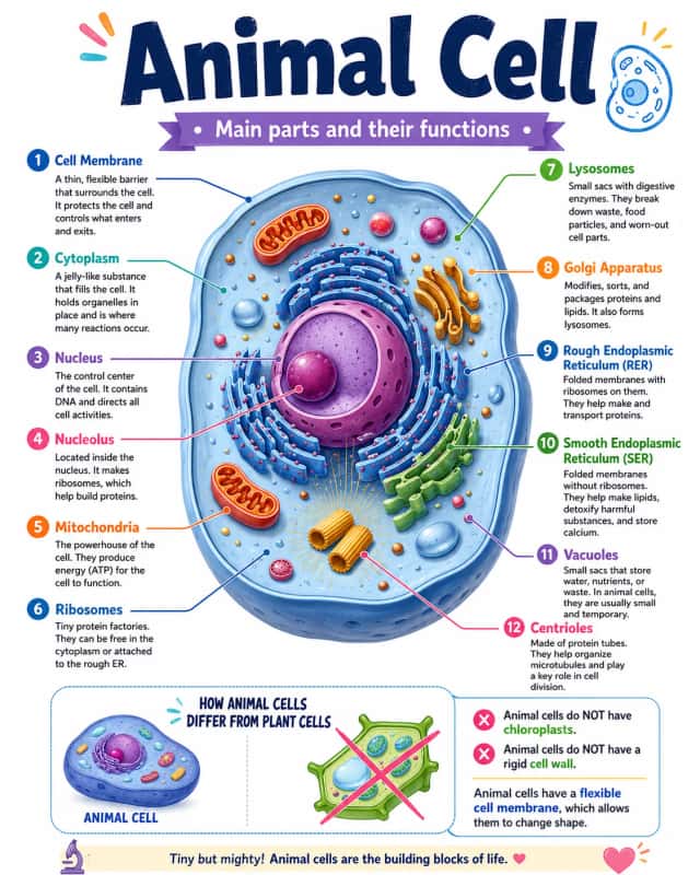 Animal Cell Infographic