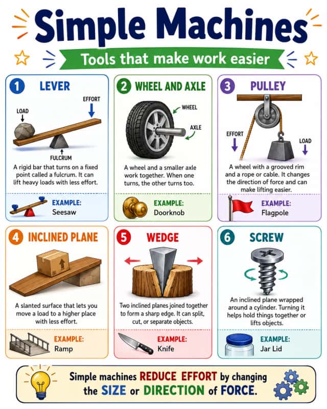 Simple Machines Infographic