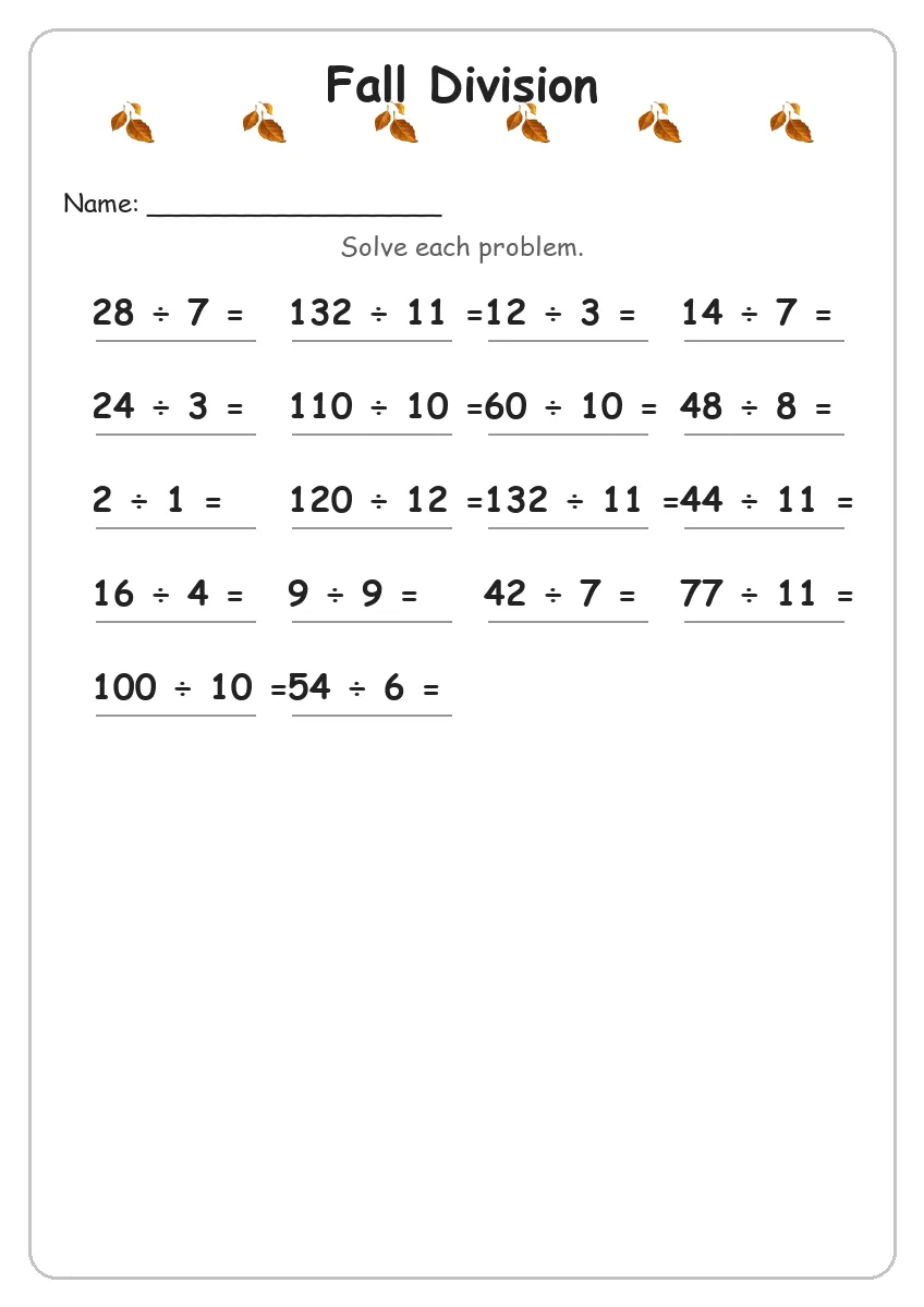 Fall Division (Grade 4)