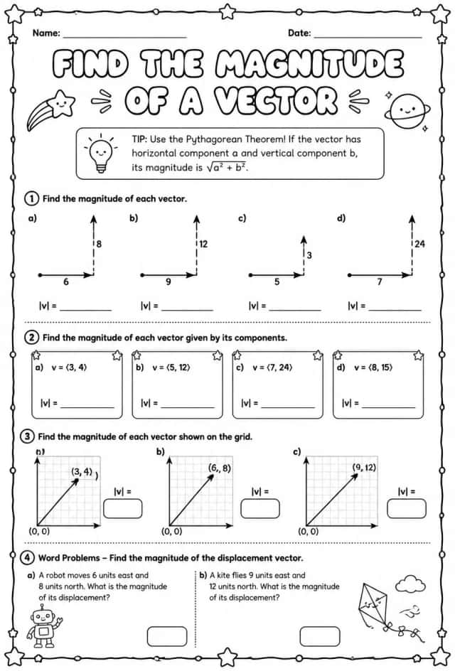 Find the magnitude of a vector