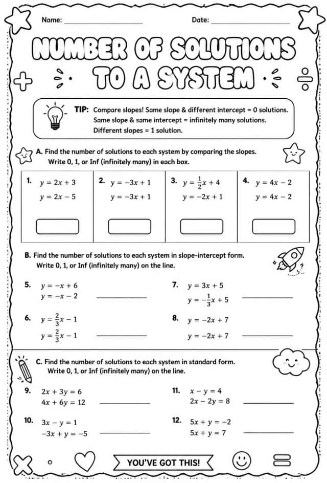 Find the number of solutions to a system of equations