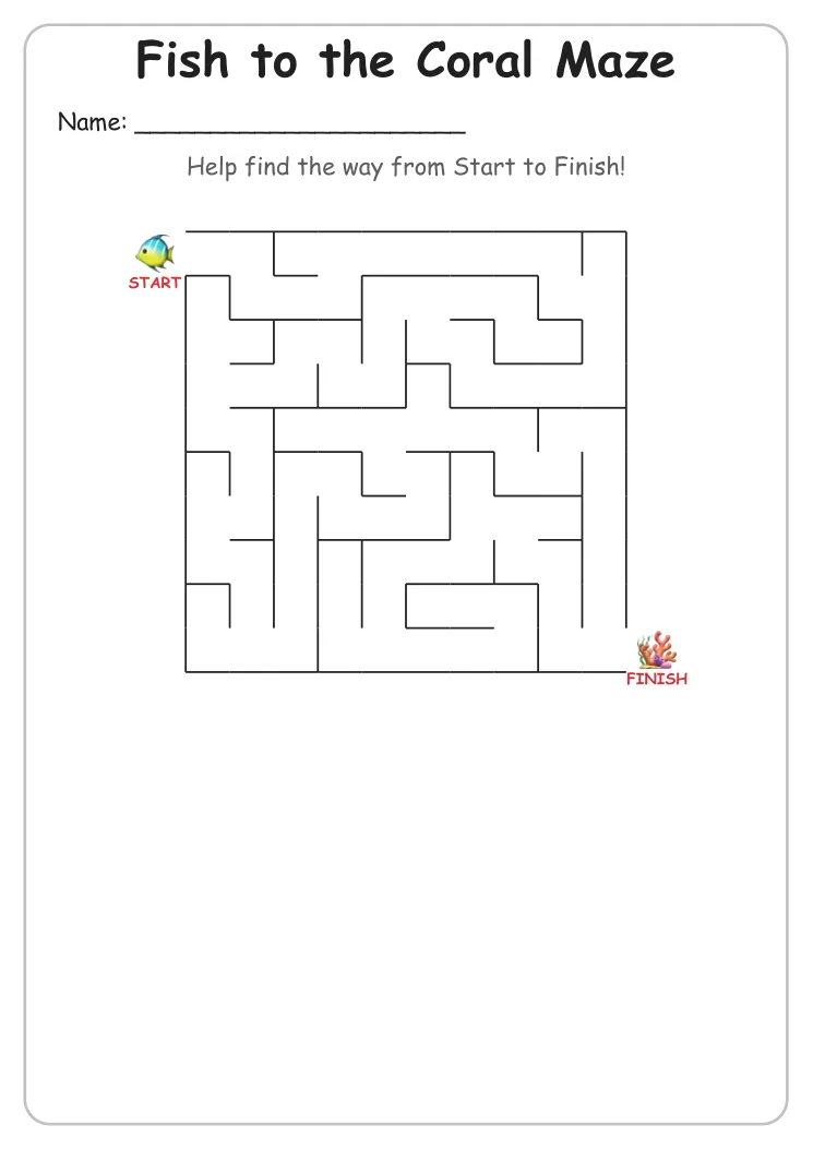 Fish to the Coral Maze (Grade 1)