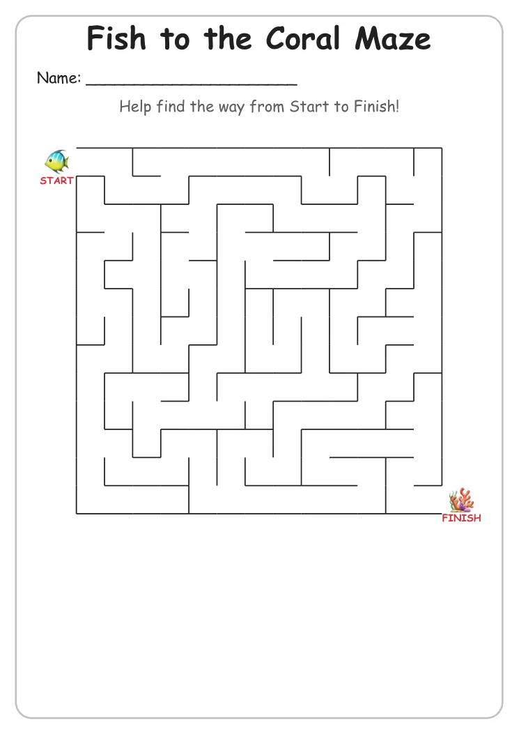 Fish to the Coral Maze (Grade 2)