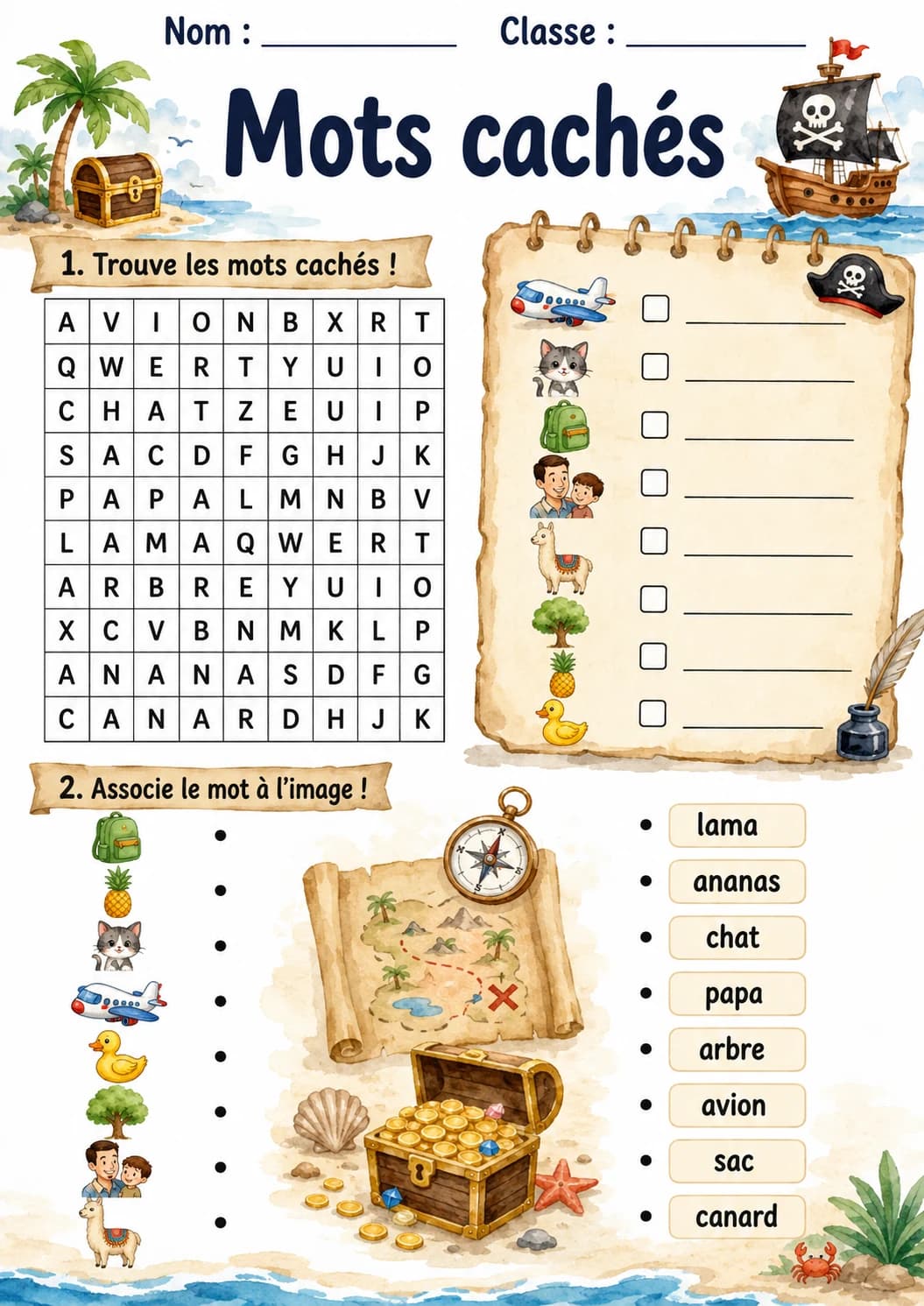 French Letter A Phonics Worksheets Pack page 10 printable worksheet preview