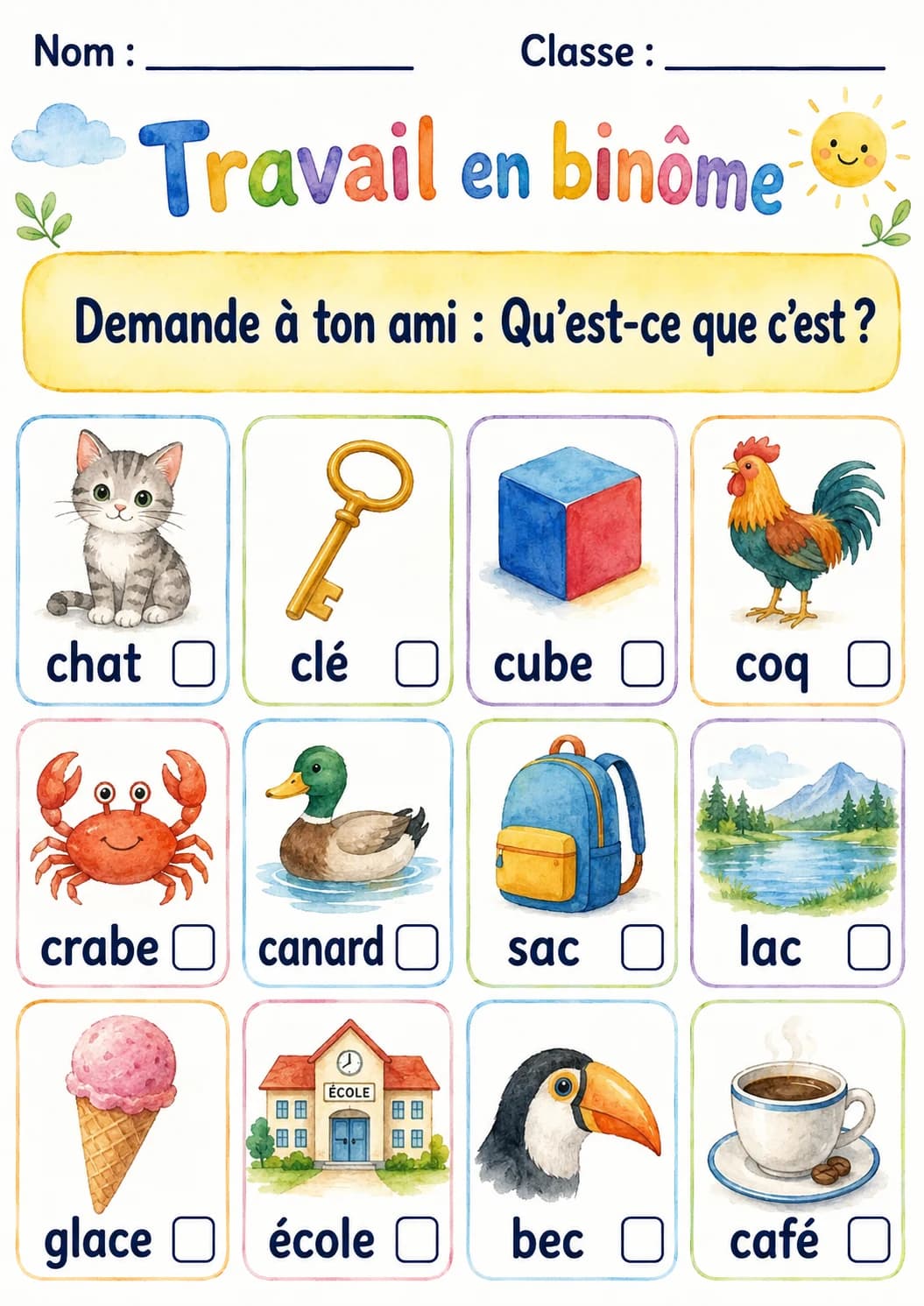 French Letter C Phonics Worksheets Pack page 5 printable worksheet preview