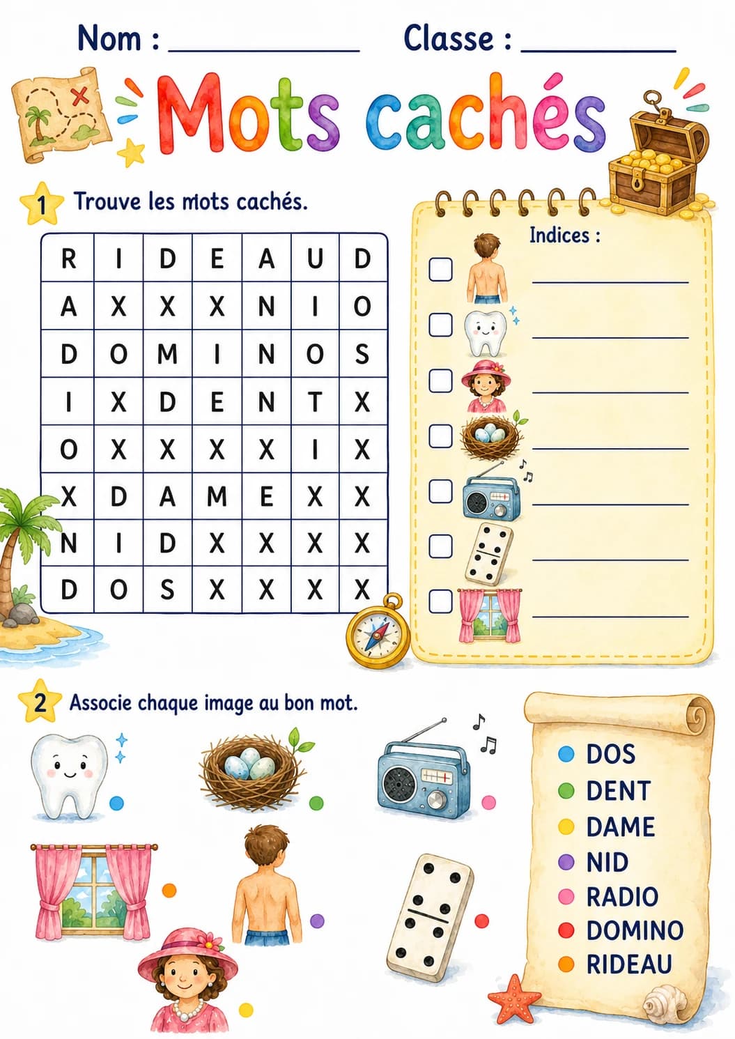 French Letter D Phonics Worksheets Pack page 8 printable worksheet preview