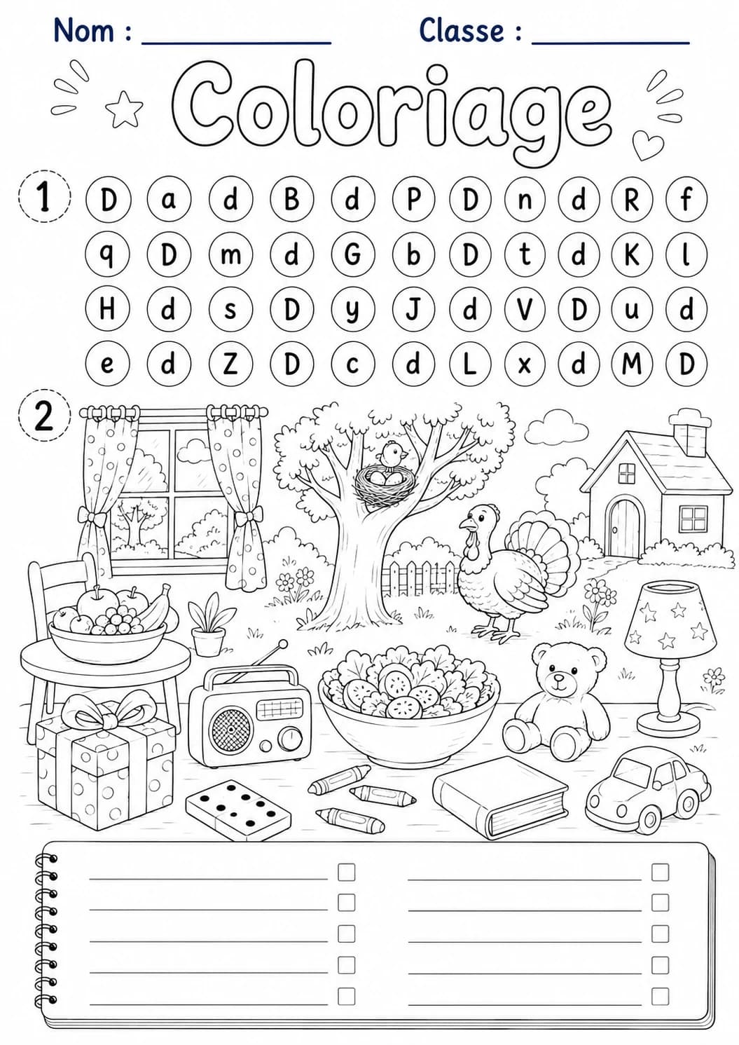 French Letter D Phonics Worksheets Pack page 9 printable worksheet preview