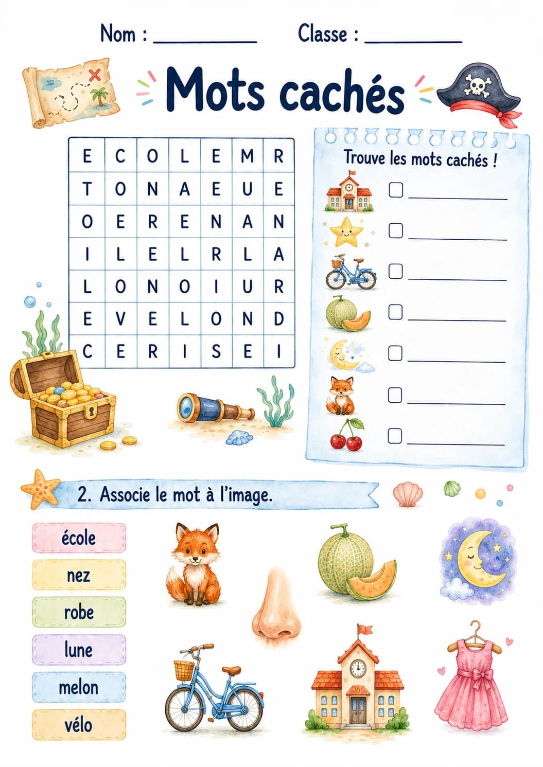 French Letter E Phonics Worksheets Pack page 2 printable worksheet preview