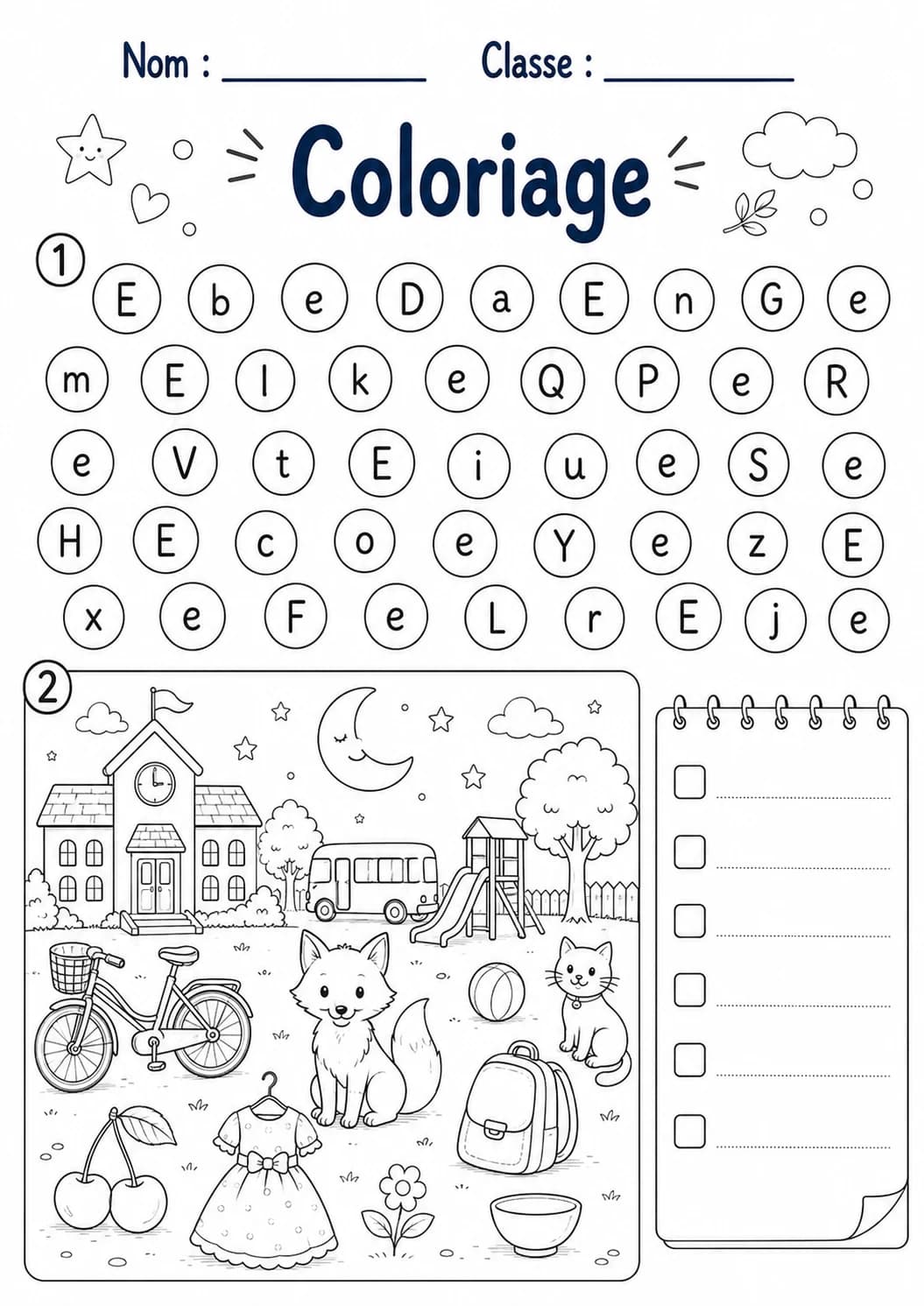 French Letter E Phonics Worksheets Pack page 9 printable worksheet preview