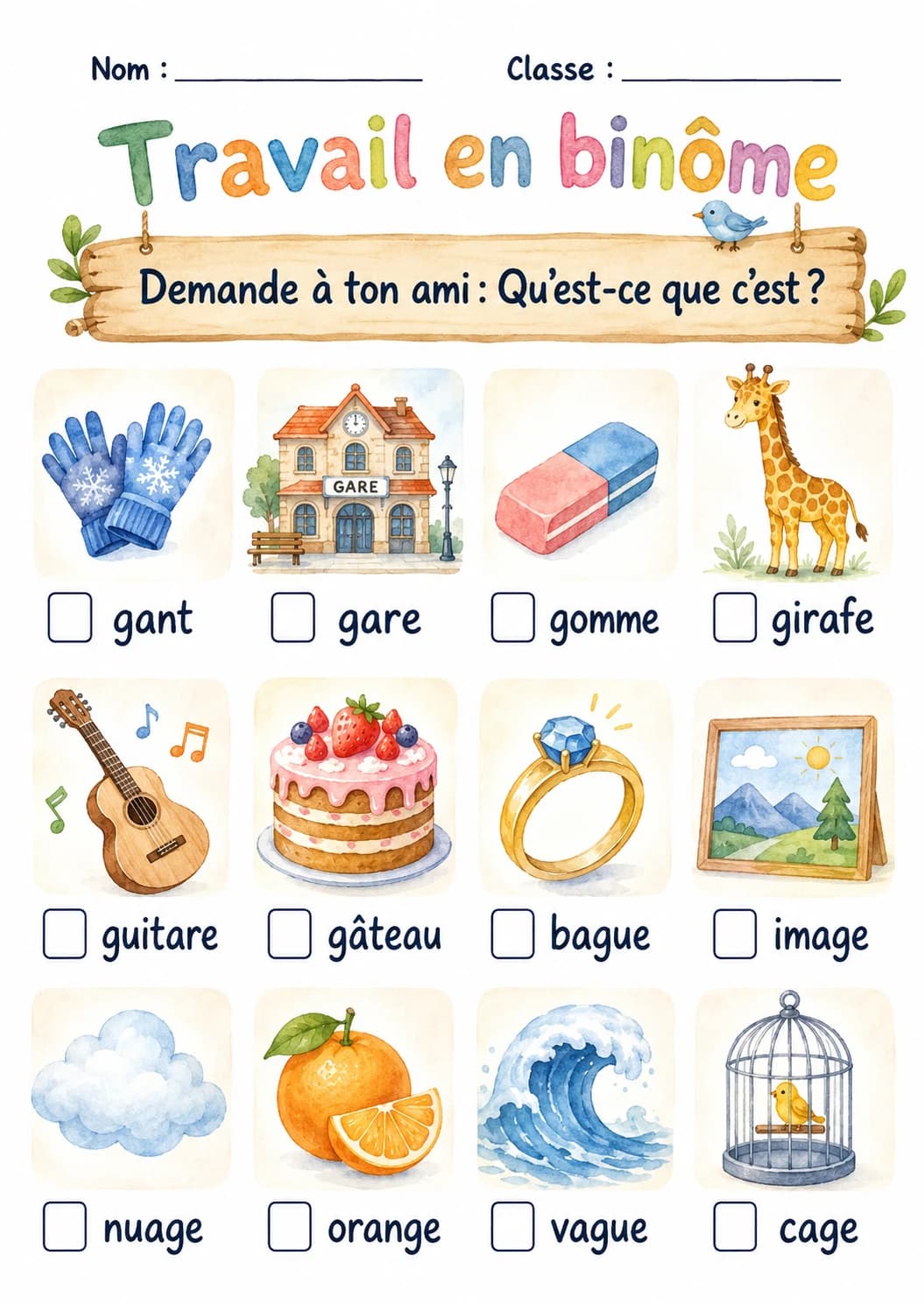 French Letter G Phonics Worksheets Pack page 5 printable worksheet preview