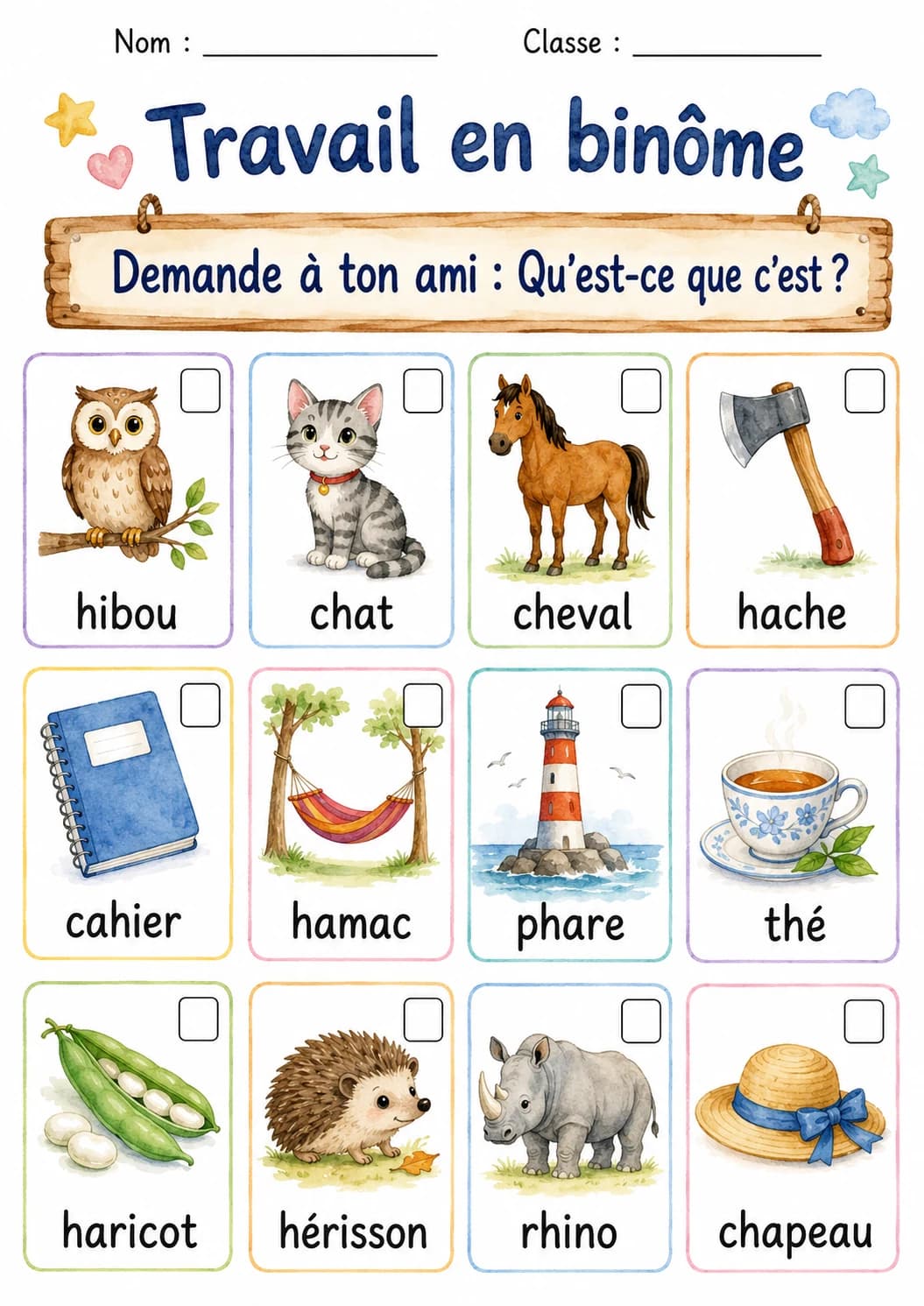 French Letter H Phonics Worksheets Pack page 5 printable worksheet preview