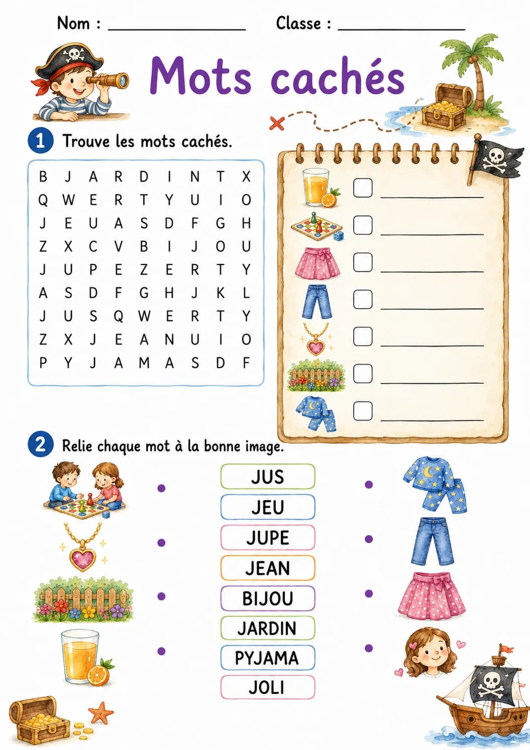 French Letter J Phonics Worksheets Pack page 9 printable worksheet preview