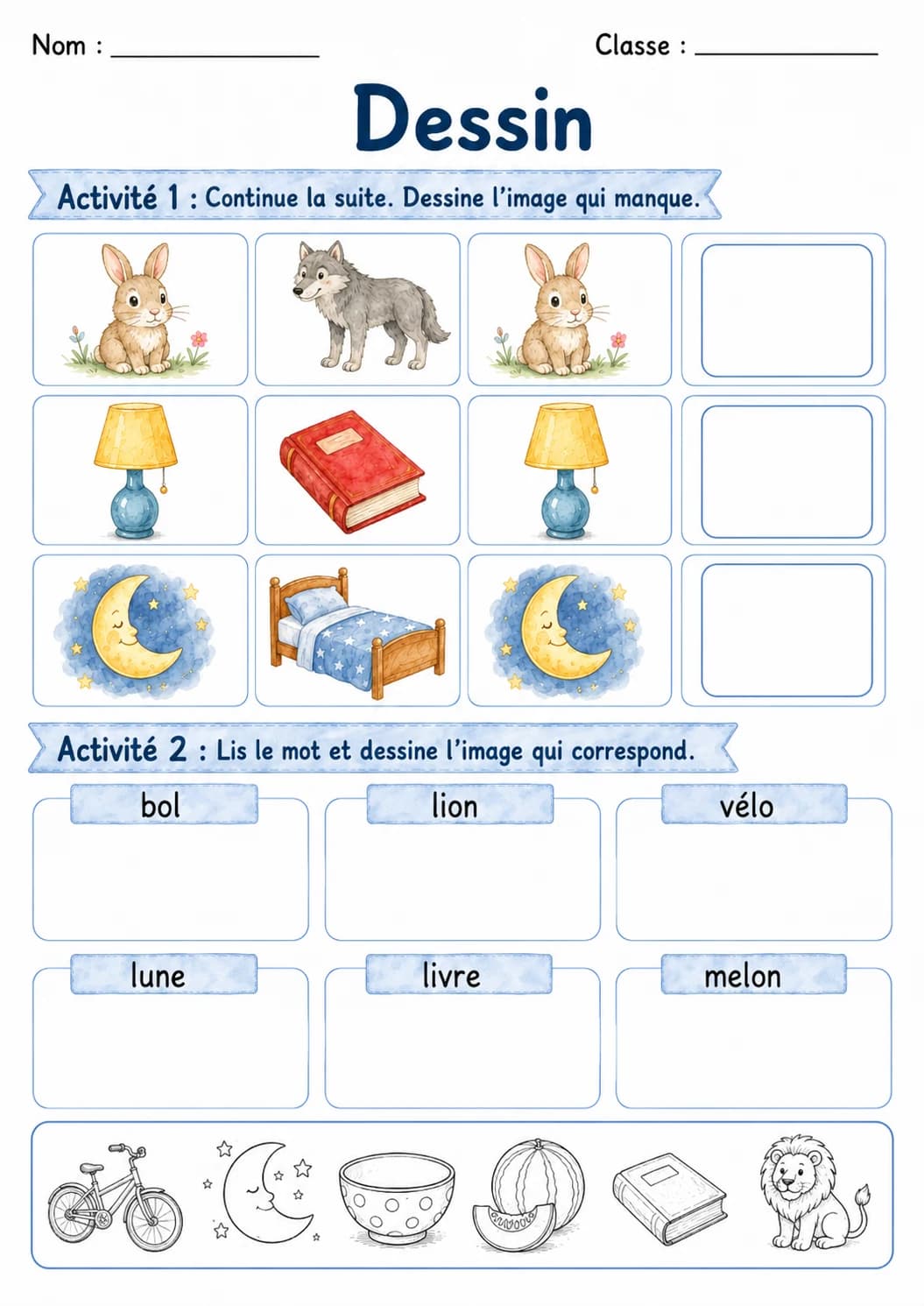 French Letter L Phonics Worksheets Pack page 7 printable worksheet preview