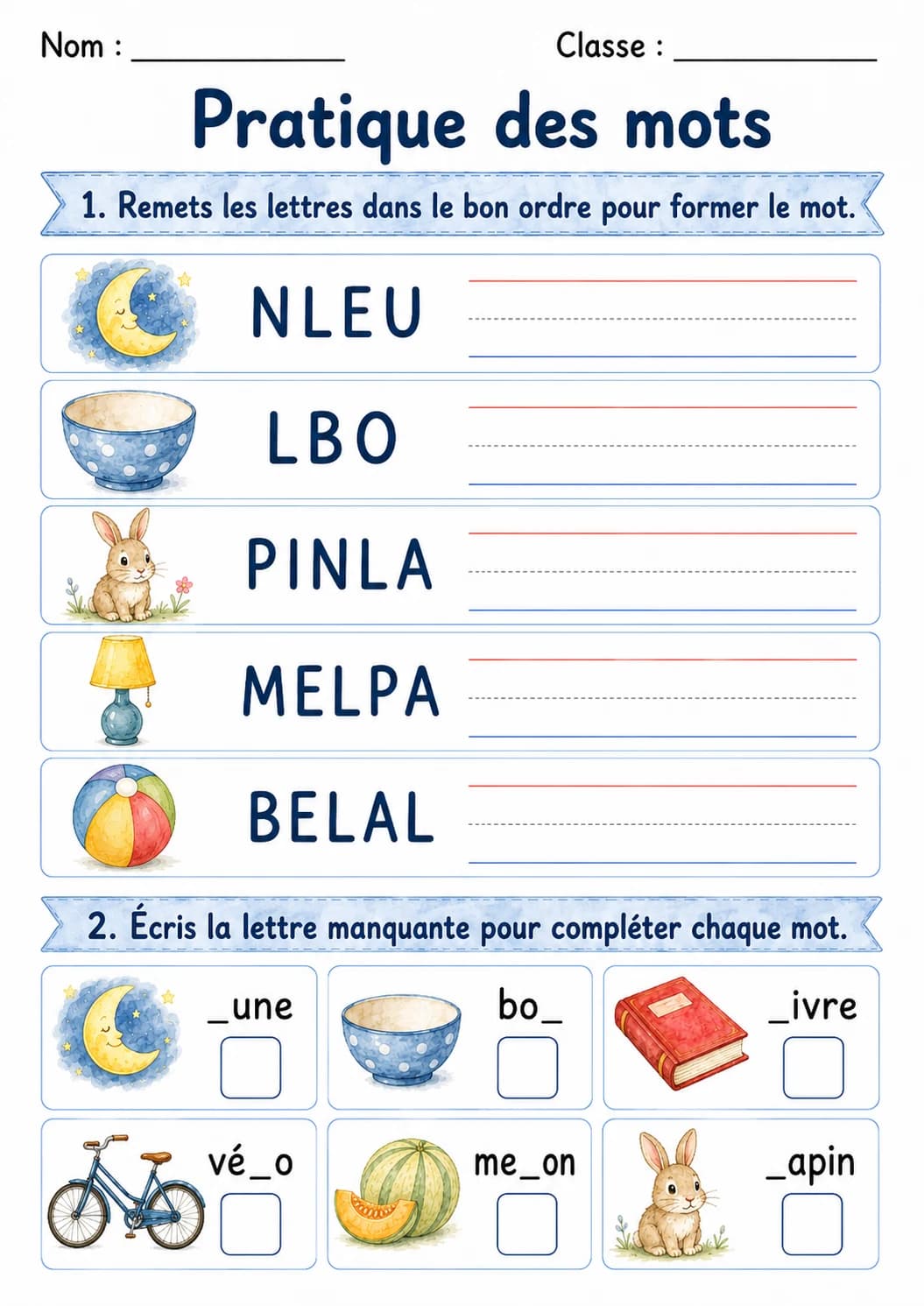 French Letter L Phonics Worksheets Pack page 10 printable worksheet preview