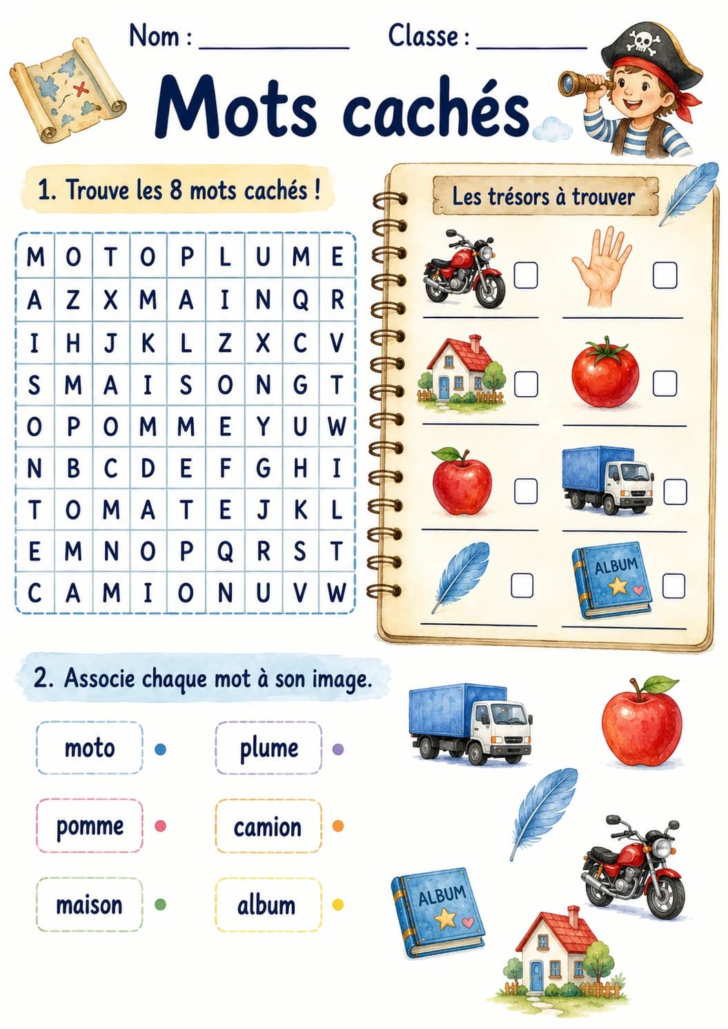 French Letter M Phonics Worksheets Pack page 9 printable worksheet preview