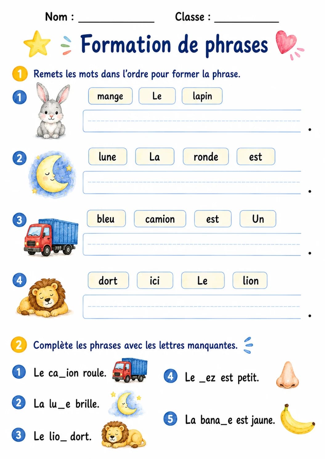 French Letter N Phonics Worksheets Pack page 4 printable worksheet preview