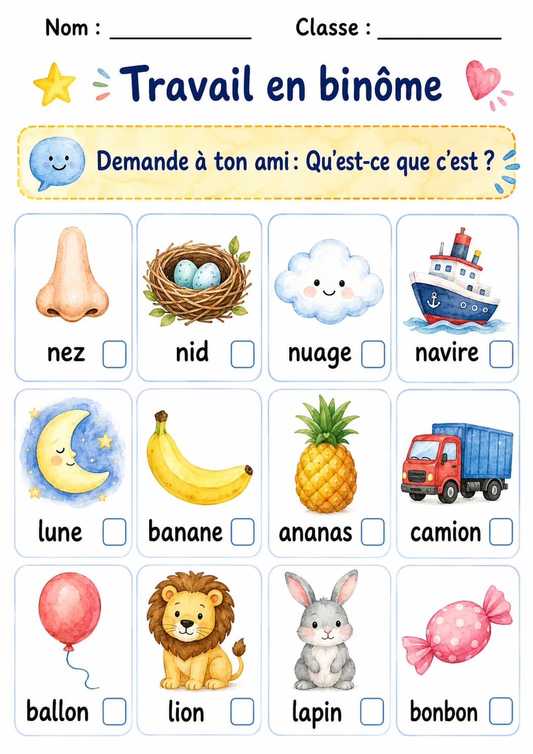 French Letter N Phonics Worksheets Pack page 5 printable worksheet preview