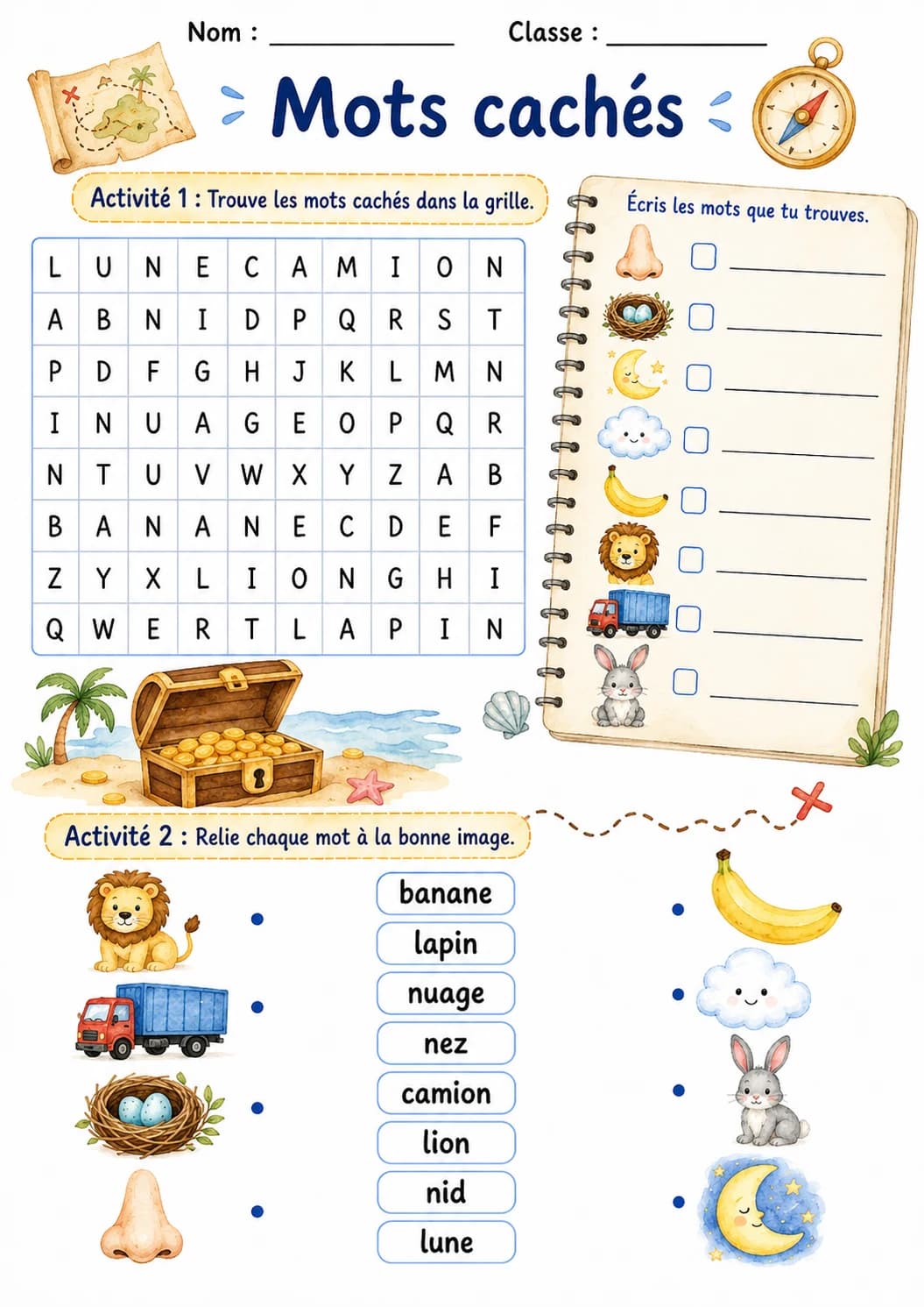French Letter N Phonics Worksheets Pack page 10 printable worksheet preview
