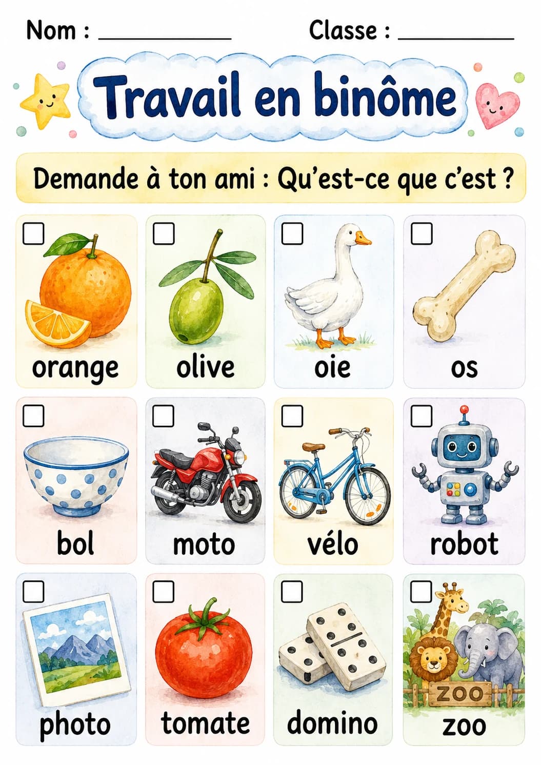 French Letter O Phonics Worksheets Pack page 5 printable worksheet preview