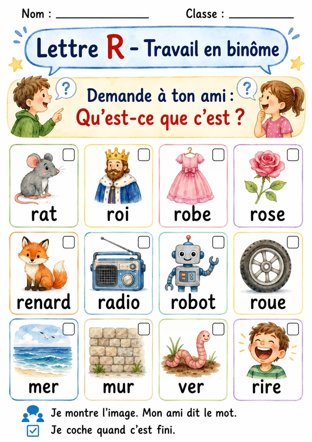 French Letter R Phonics Worksheets Pack page 5 printable worksheet preview