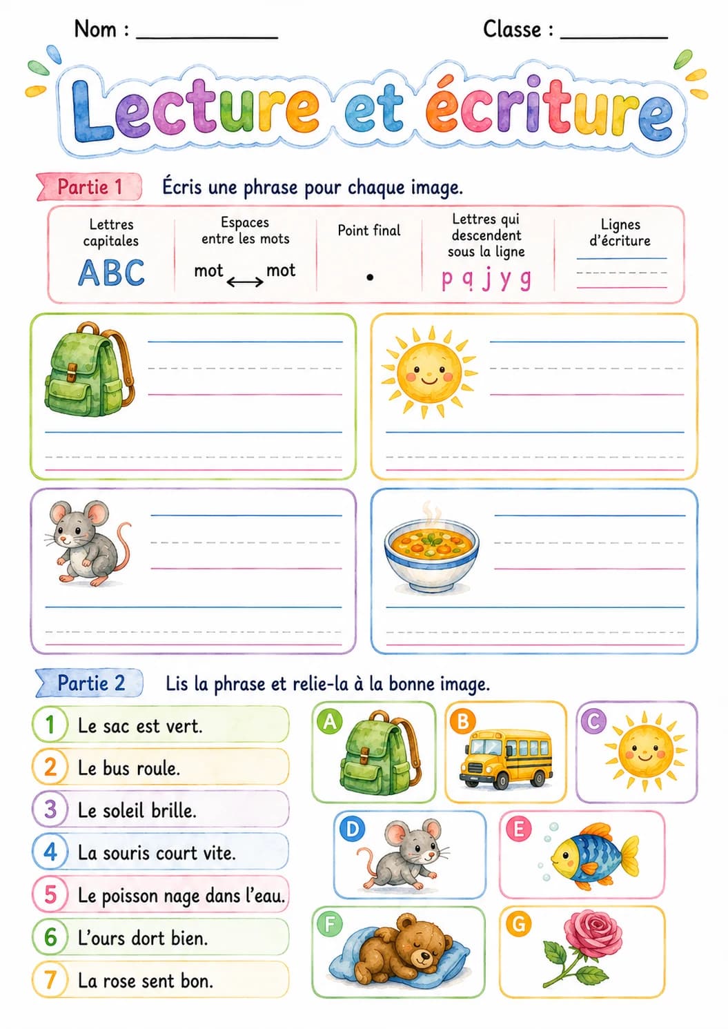 French Letter S Phonics Worksheets Pack page 7 printable worksheet preview