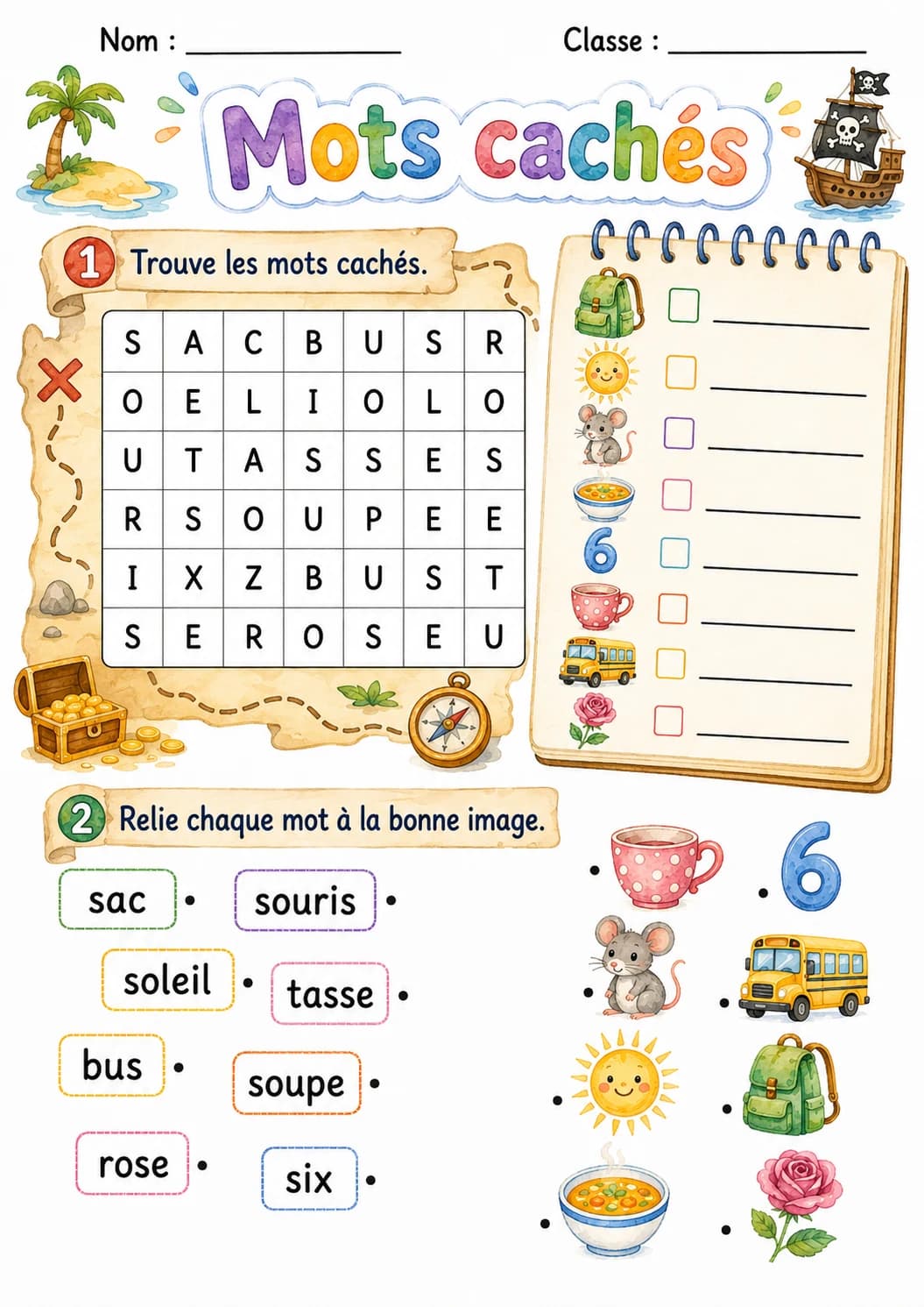 French Letter S Phonics Worksheets Pack page 10 printable worksheet preview