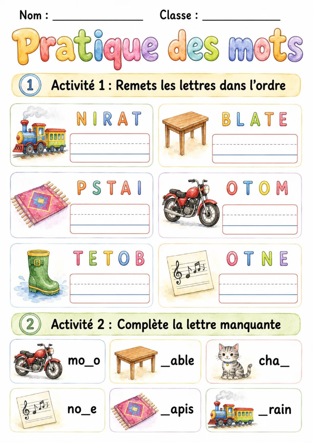 French Letter T Phonics Worksheets Pack page 4 printable worksheet preview