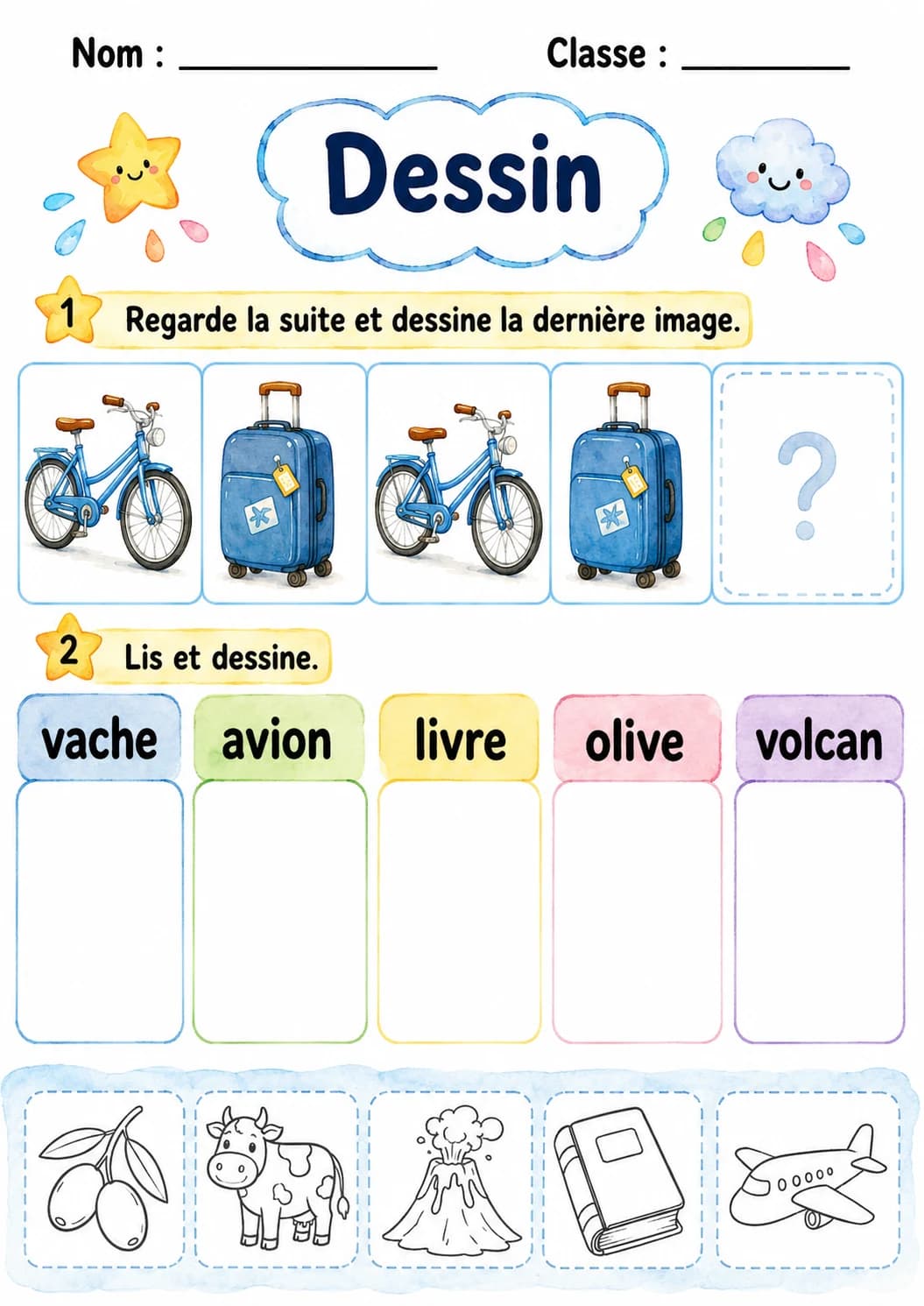 French Letter V Phonics Worksheets Pack page 3 printable worksheet preview