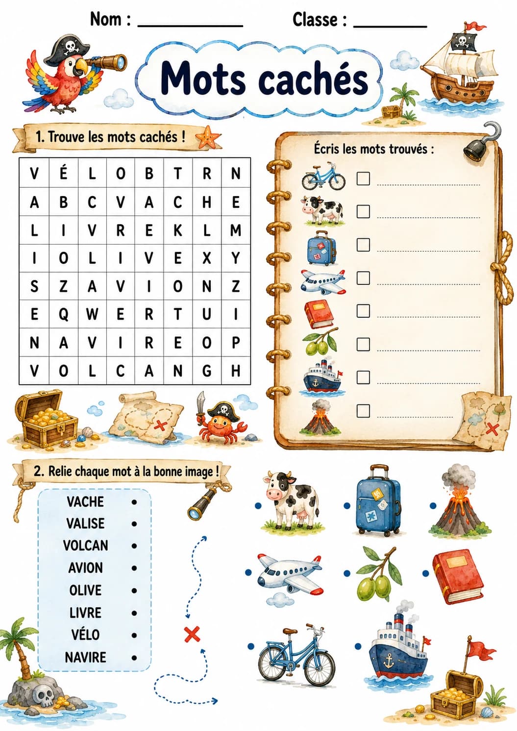 French Letter V Phonics Worksheets Pack page 7 printable worksheet preview