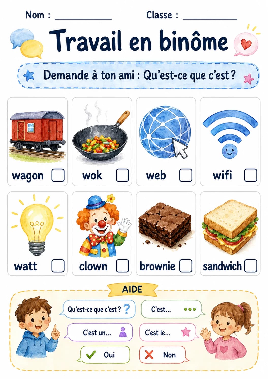 French Letter W Phonics Worksheets Pack page 5 printable worksheet preview