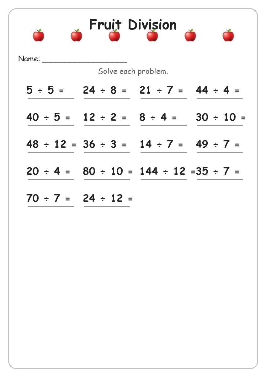 Fruit Division (Grade 4)