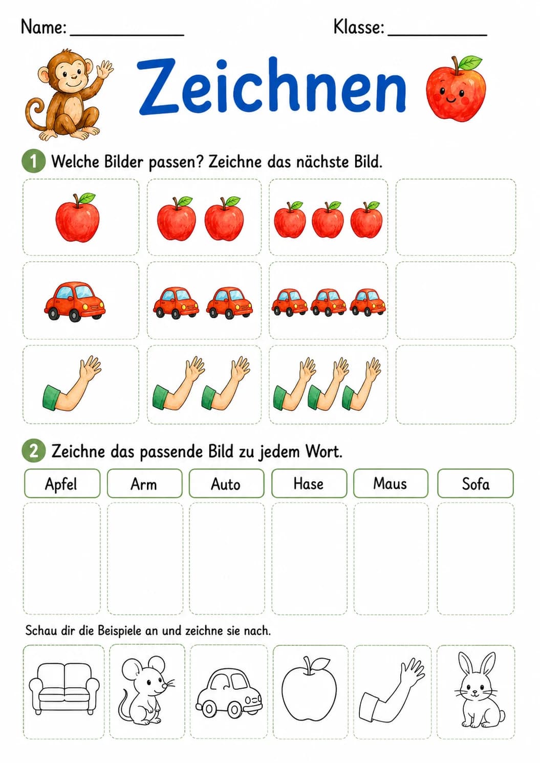 German Letter A Phonics Worksheets Pack page 5 printable worksheet preview