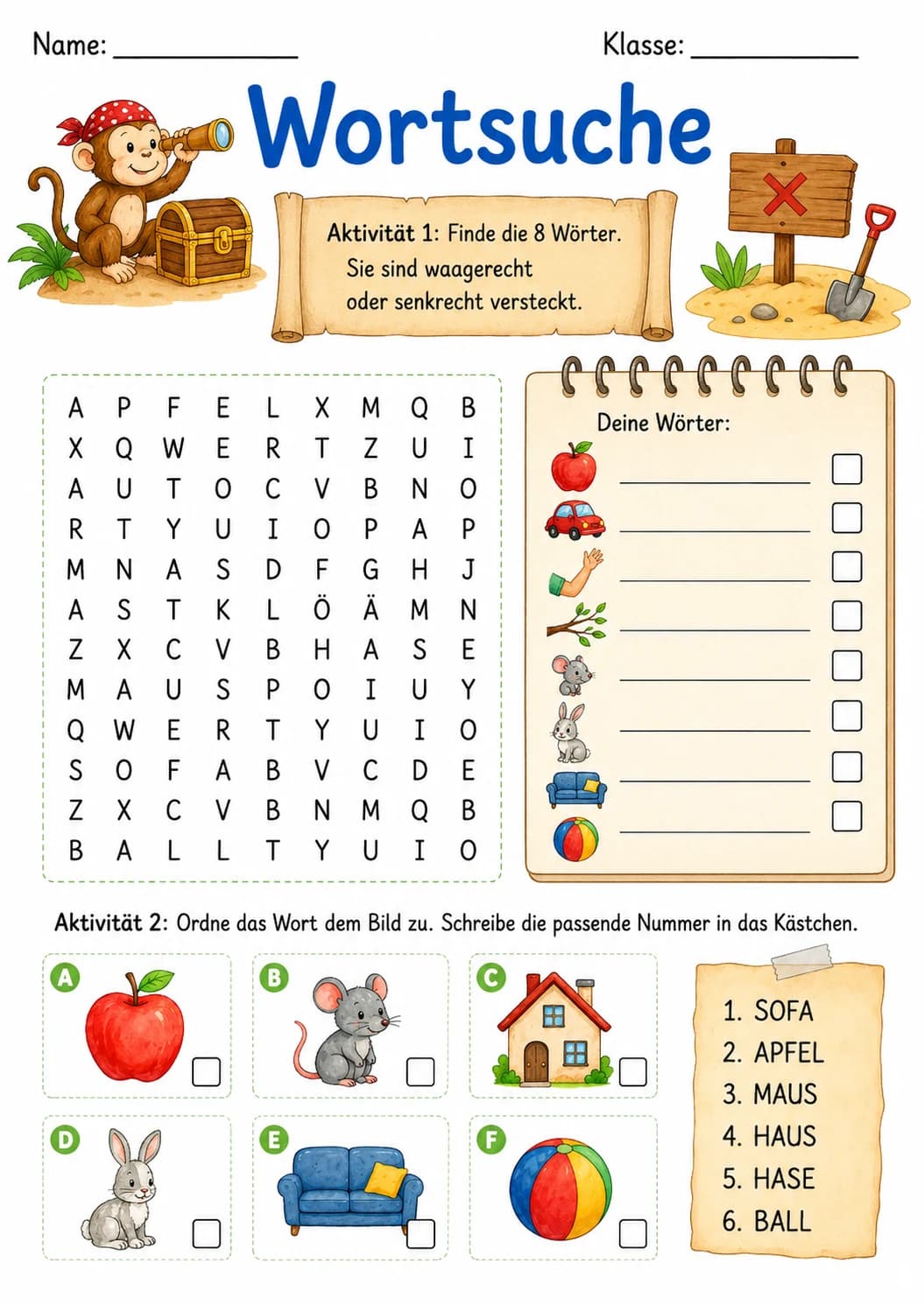German Letter A Phonics Worksheets Pack page 10 printable worksheet preview