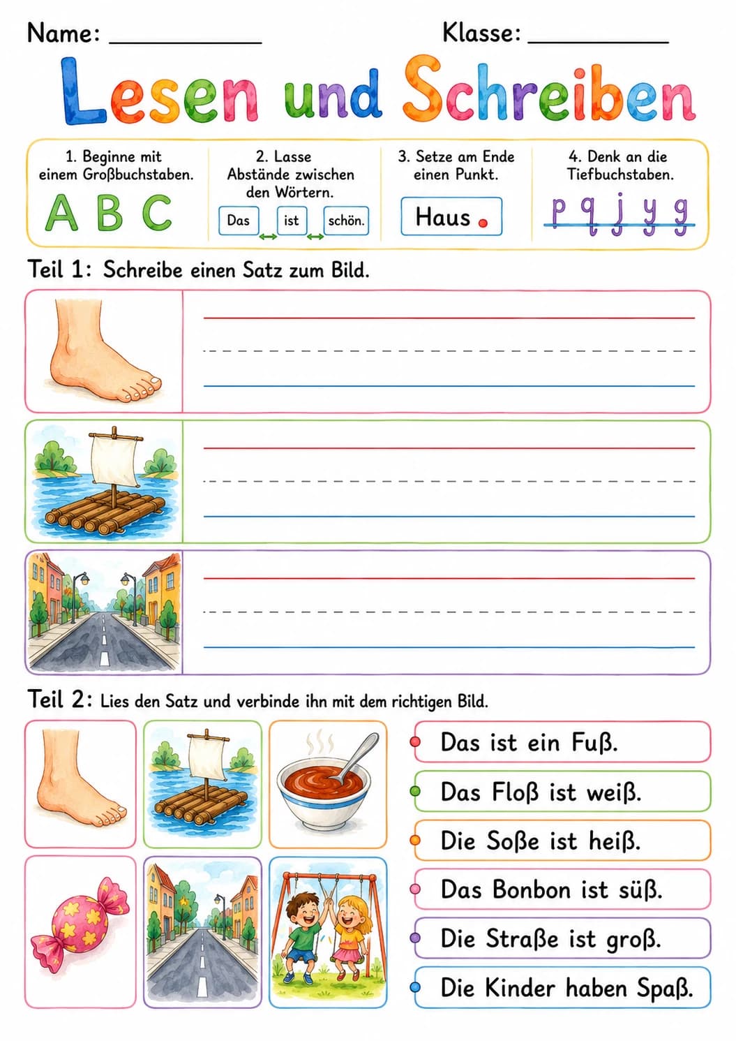 German Letter Eszett Phonics Worksheets Pack page 8 printable worksheet preview