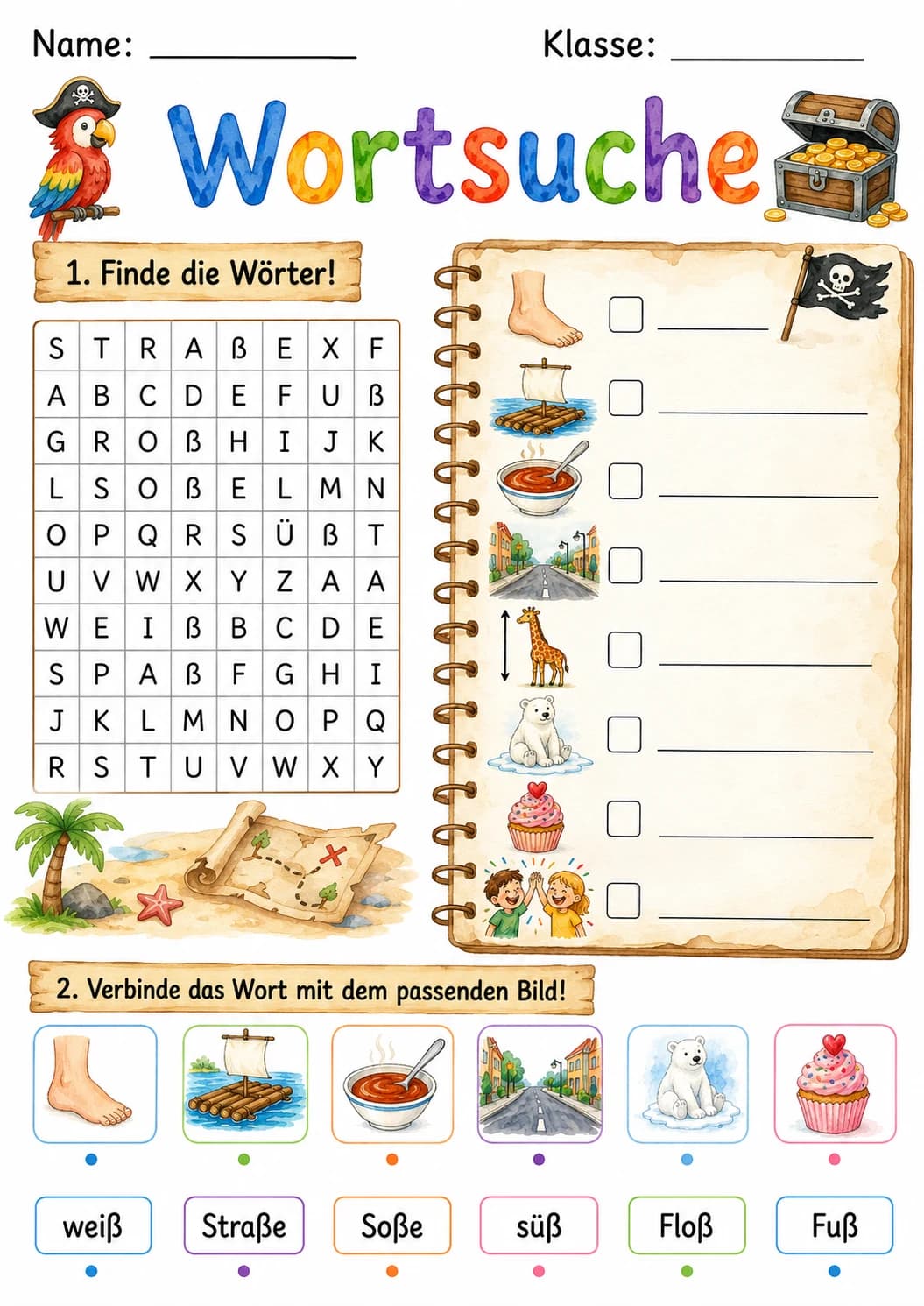 German Letter Eszett Phonics Worksheets Pack page 10 printable worksheet preview