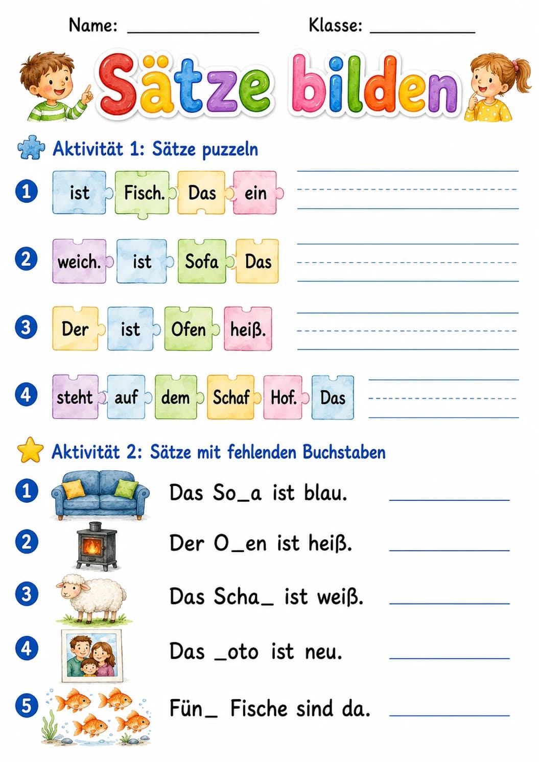 German Letter F Phonics Worksheets Pack page 8 printable worksheet preview